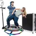 Base giratoria para fotografías en eventos 360º